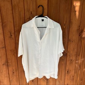 SHEIN white collared button down (XL)